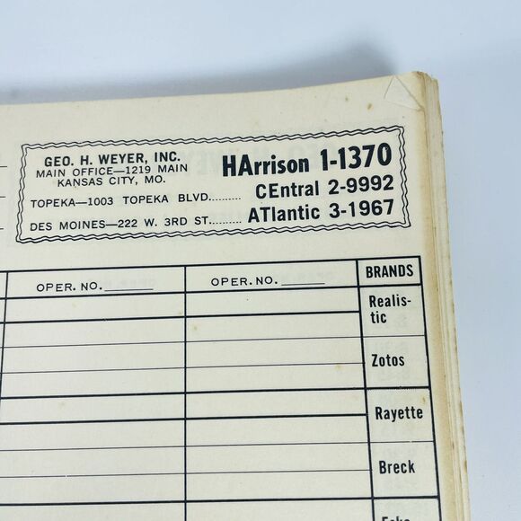 Salon Appointment Book Schedule Reservation VTG Beauty Shop Decor Geo H Weyer - Picture 6 of 10